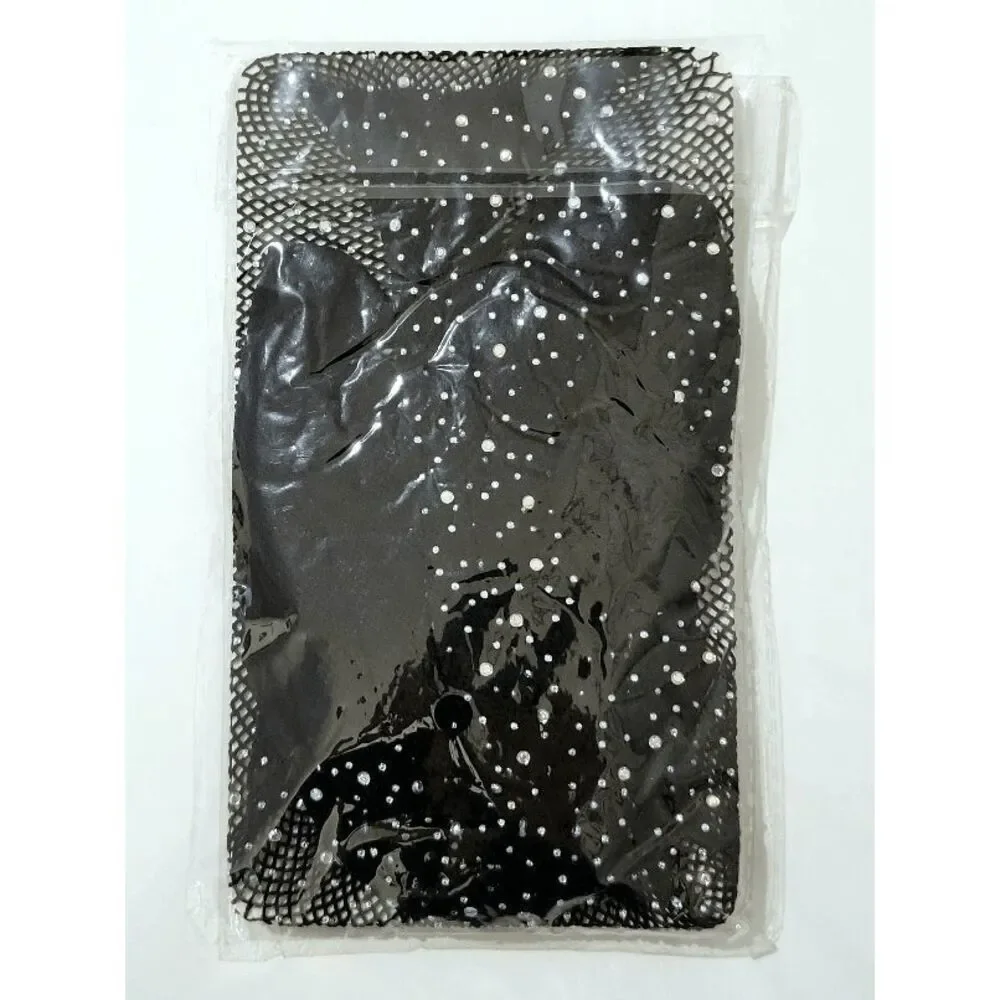 Rhinestone Fishnet Sexy Sparkly Shiny Party Stretchy Mesh Stockings Tights NEW